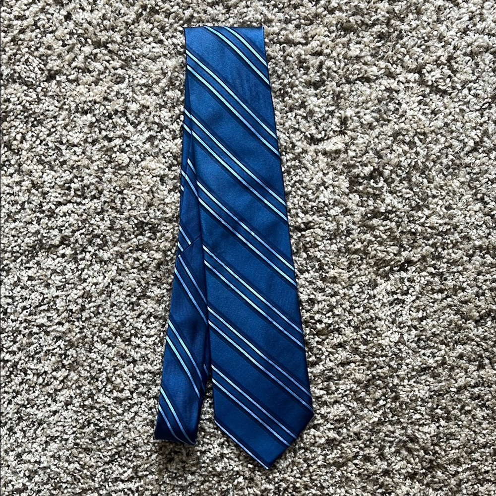 Blue Striped Men's Tie